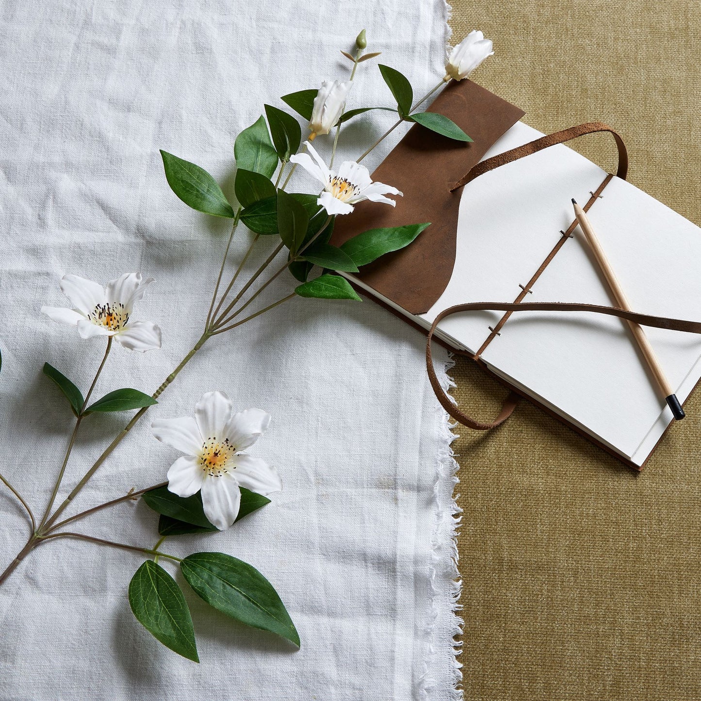 White Florida Clematis Spray