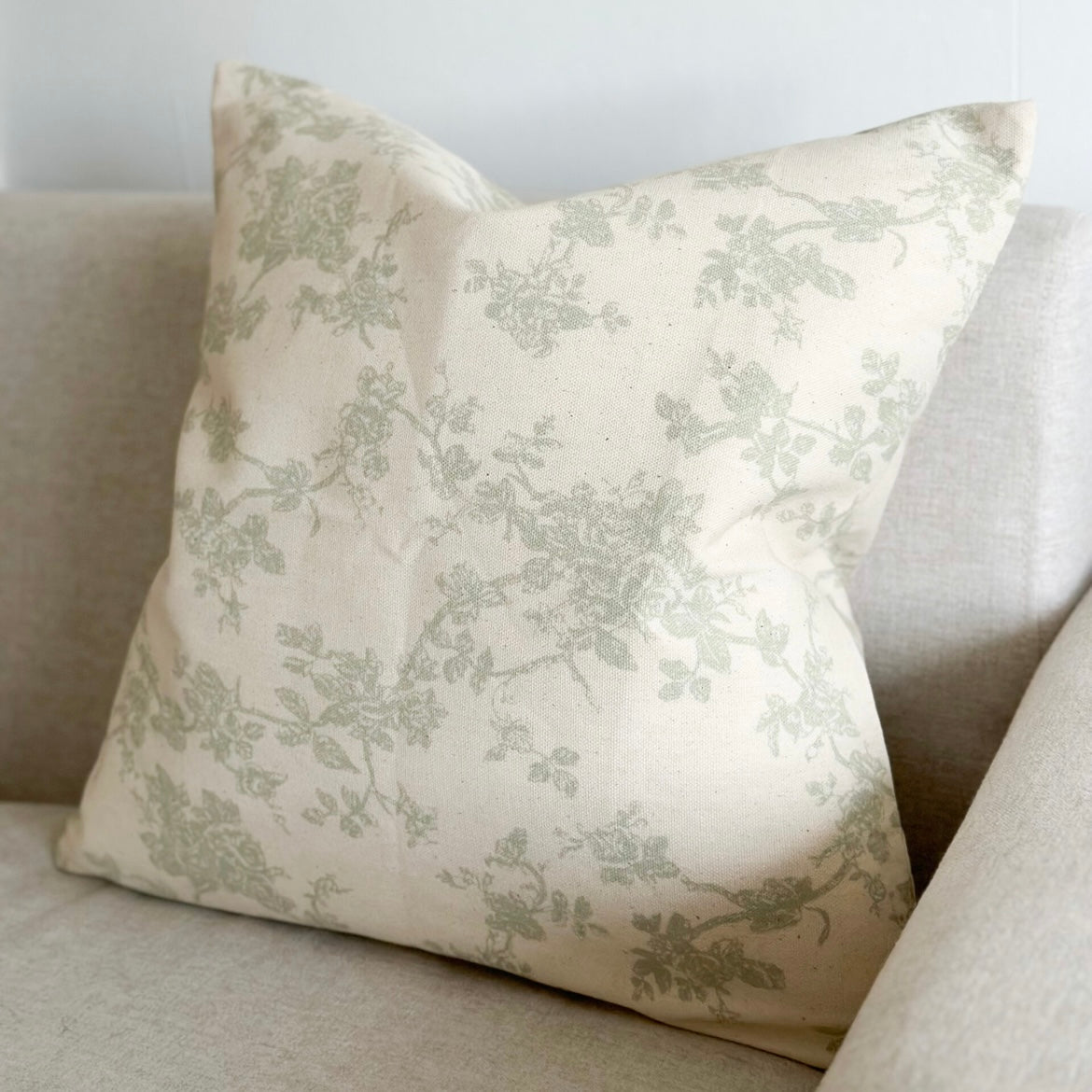 Sage Print Cushion Cover (45x45cm)