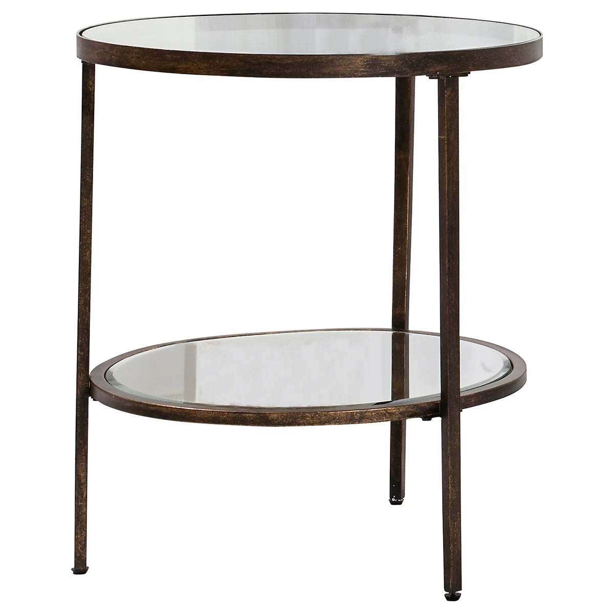 Metal and Glass Side Table
