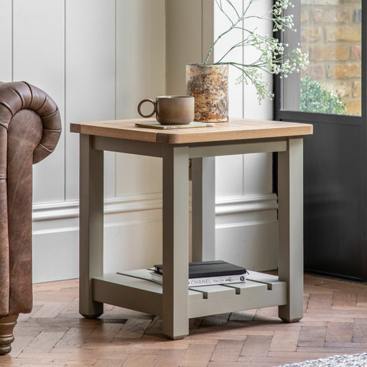 Grey Wooden Side Table