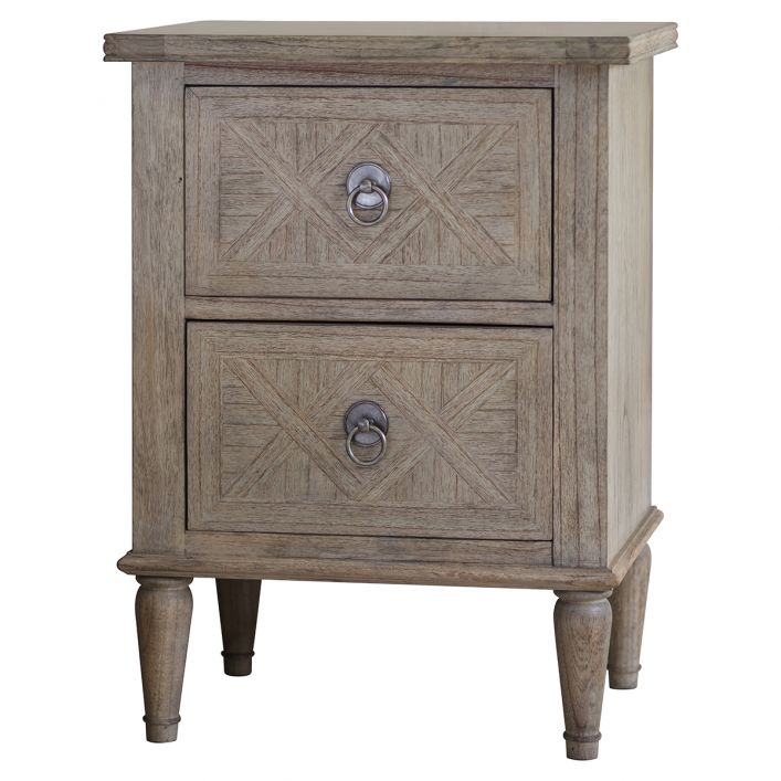 Bedside Table with 2 Drawers