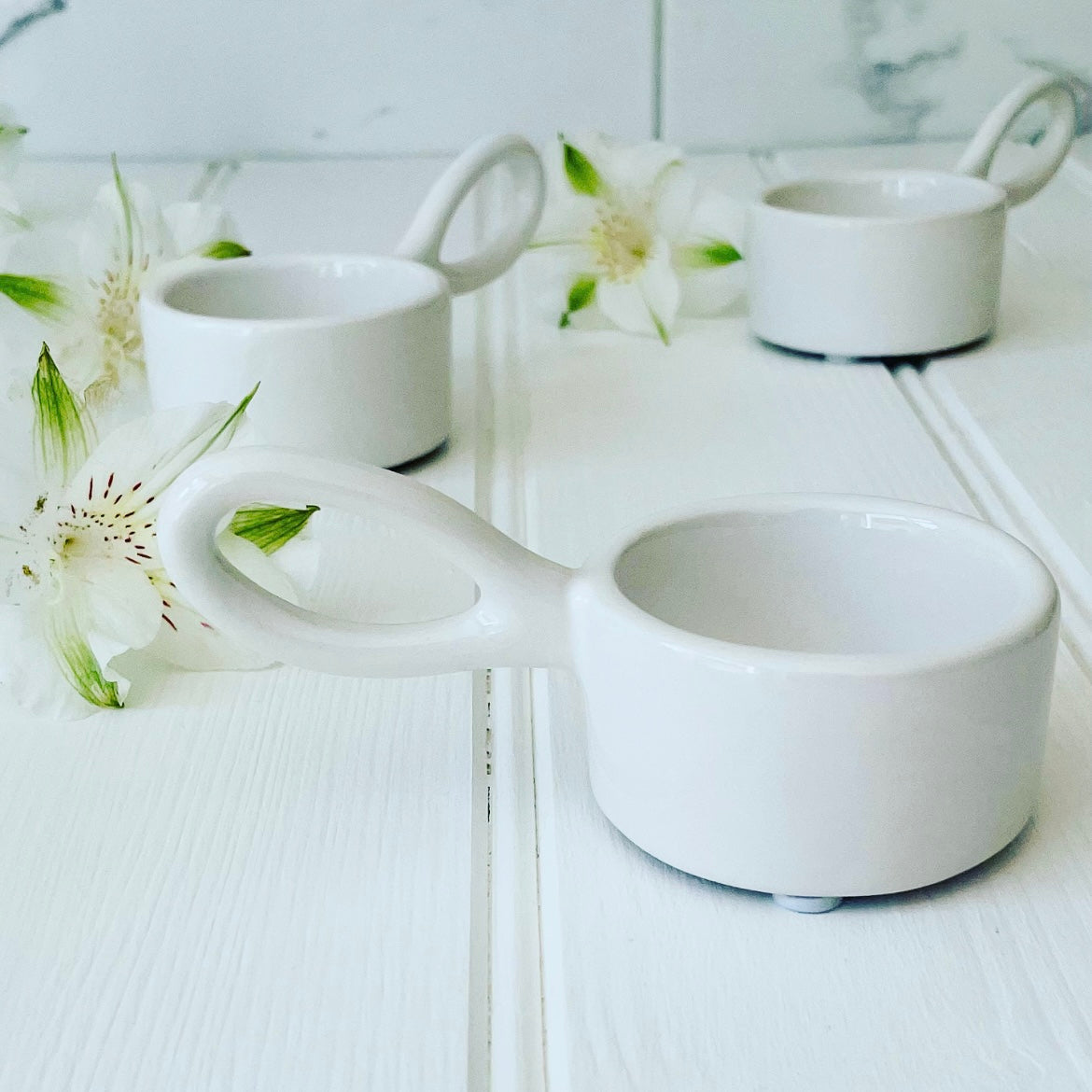 Ceramic Tealight Holder with Handle