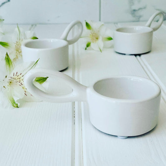 Ceramic Tealight Holder with Handle