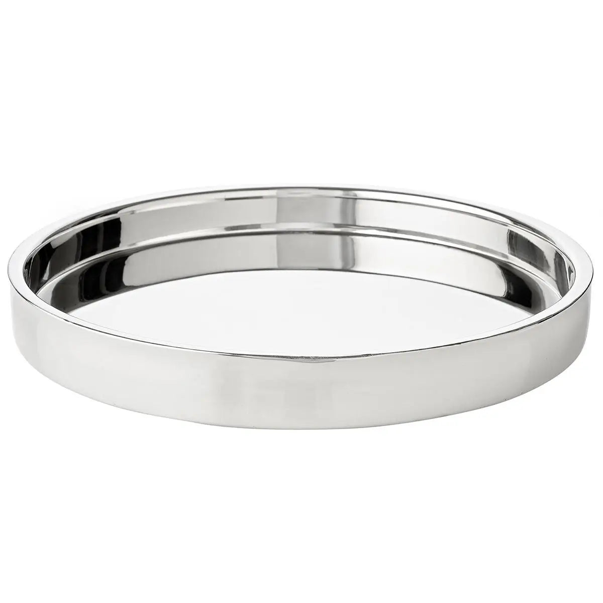 Round Stainless Steel Serving Tray