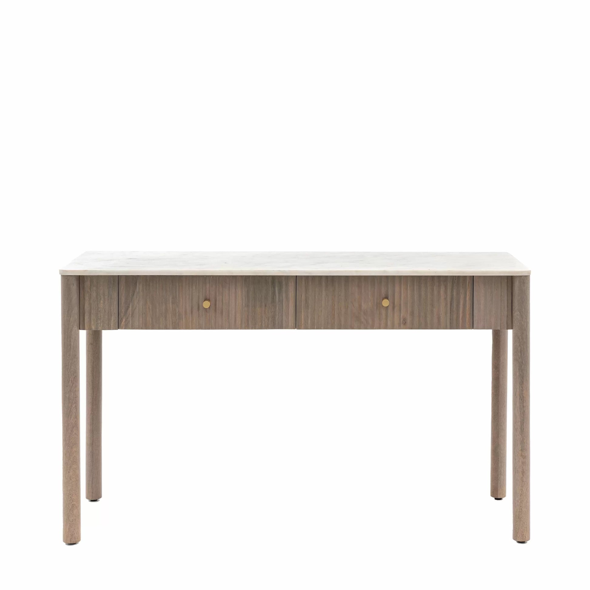 Mango Wood and Marble Console Table