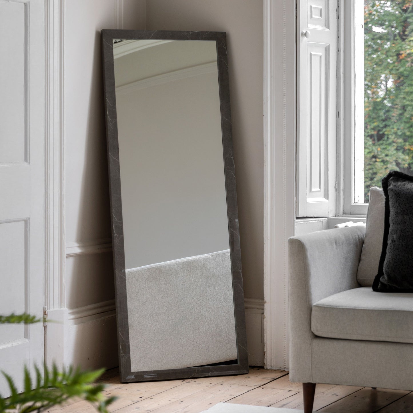 Portofino Large Mirror (Grey)