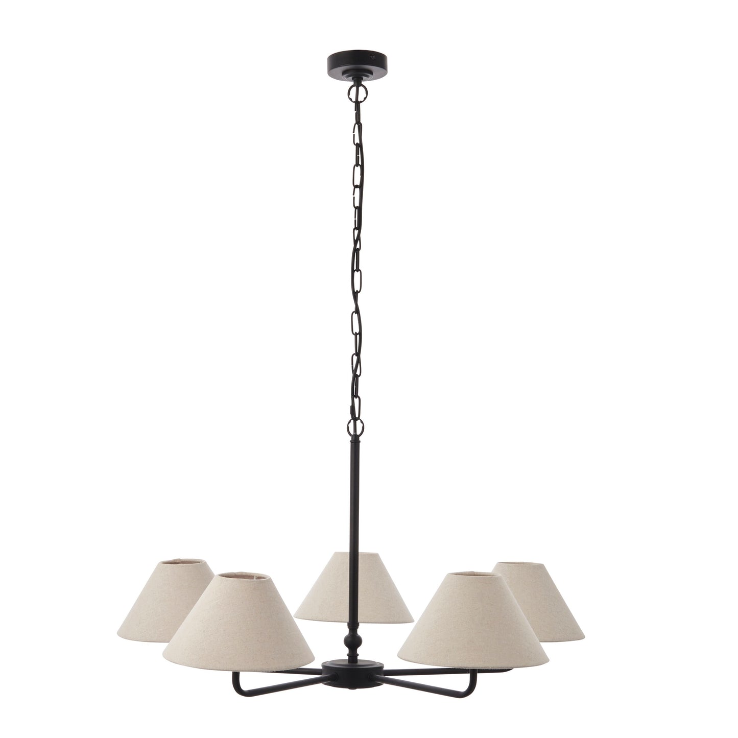 Prescott 5 Pendant Light (Matt Black)