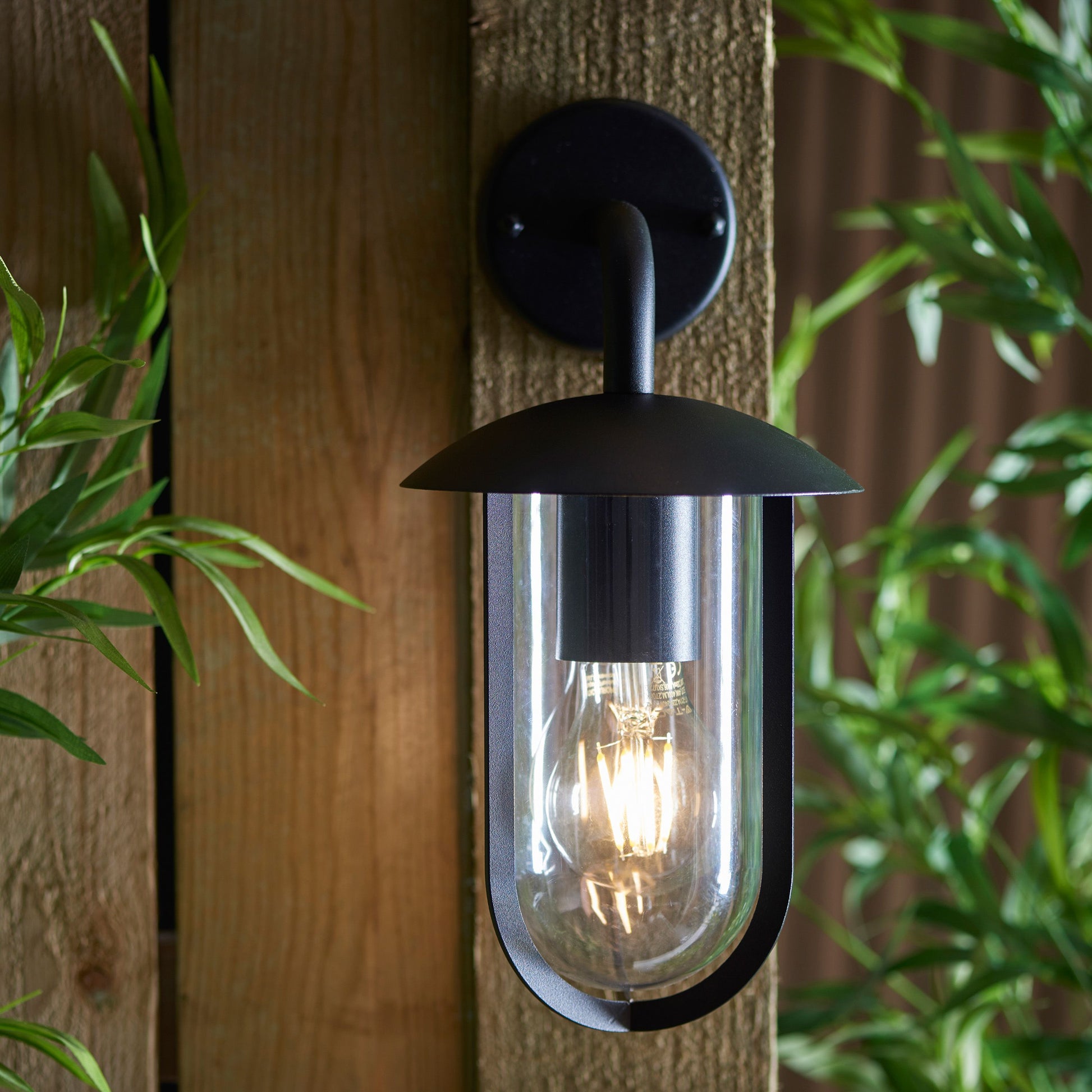 Black Outdoor Wall Light