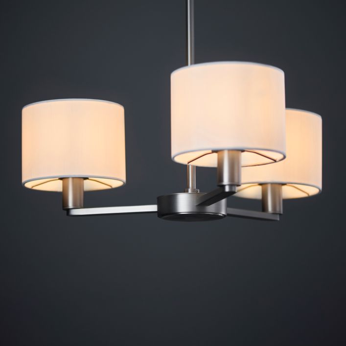 Dalton 3 Pendant Light (Matt Nickel)