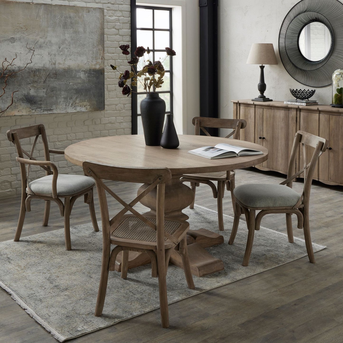 Maine Round Pedestal Dining Table