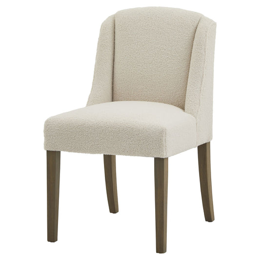 Cream Bouclé Dining Chair