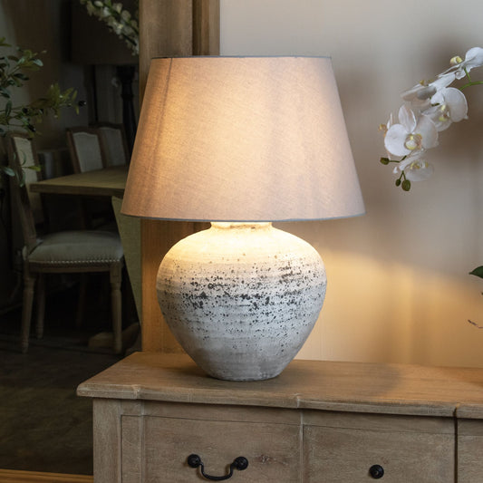 Large Stone Ceramic Lamp