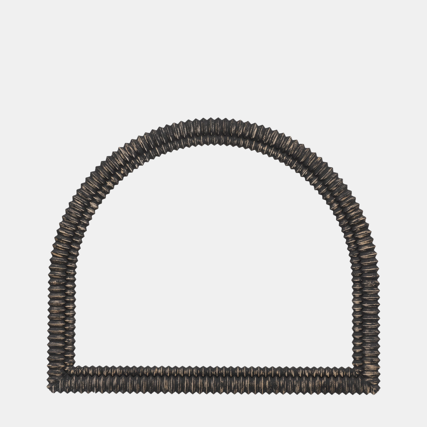 Wycombe Overmantle Mirror (Blackwashed)