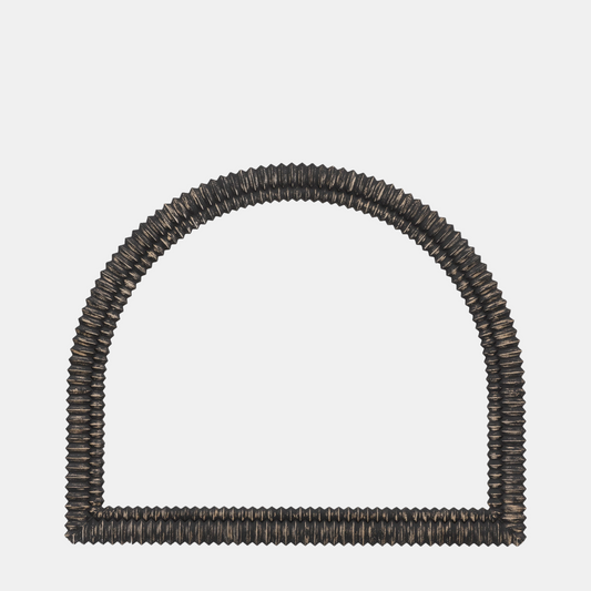 Wycombe Overmantle Mirror (Blackwashed)