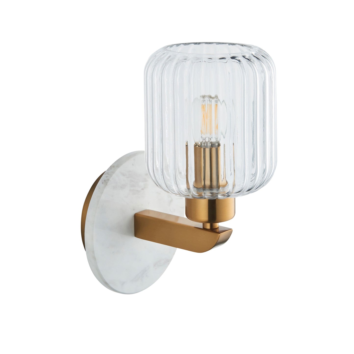 Sheridan Ribbed Wall Light (White)