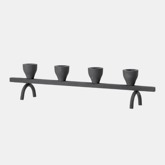 Charlton Black Metal Candle Holder