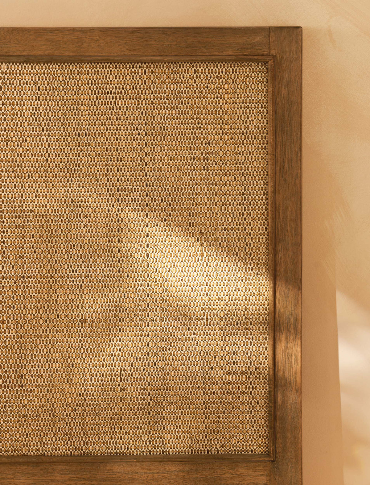 Chesterton Headboard Double - Bayur Wood, Natural