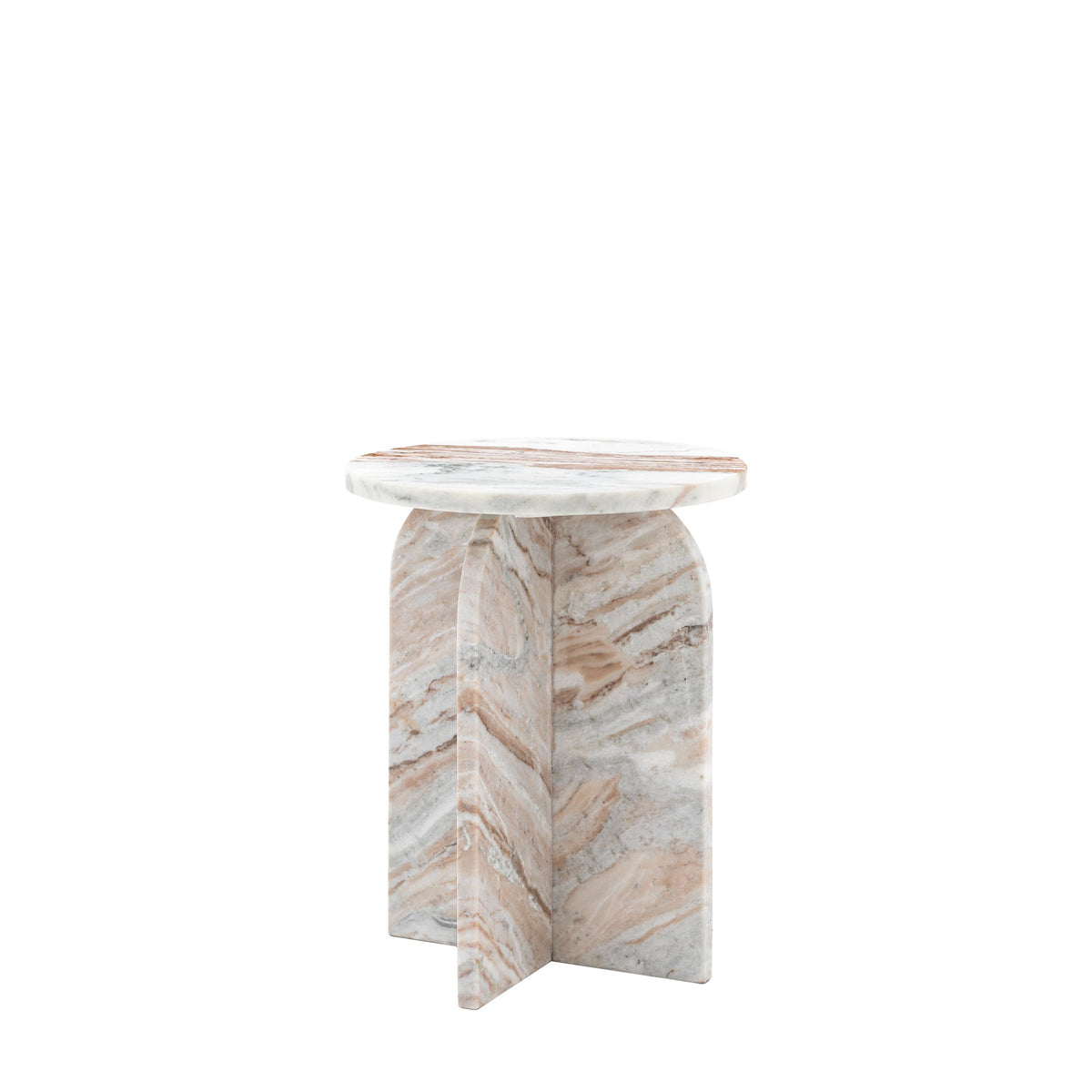 Farini Marble Side Table (Natural)
