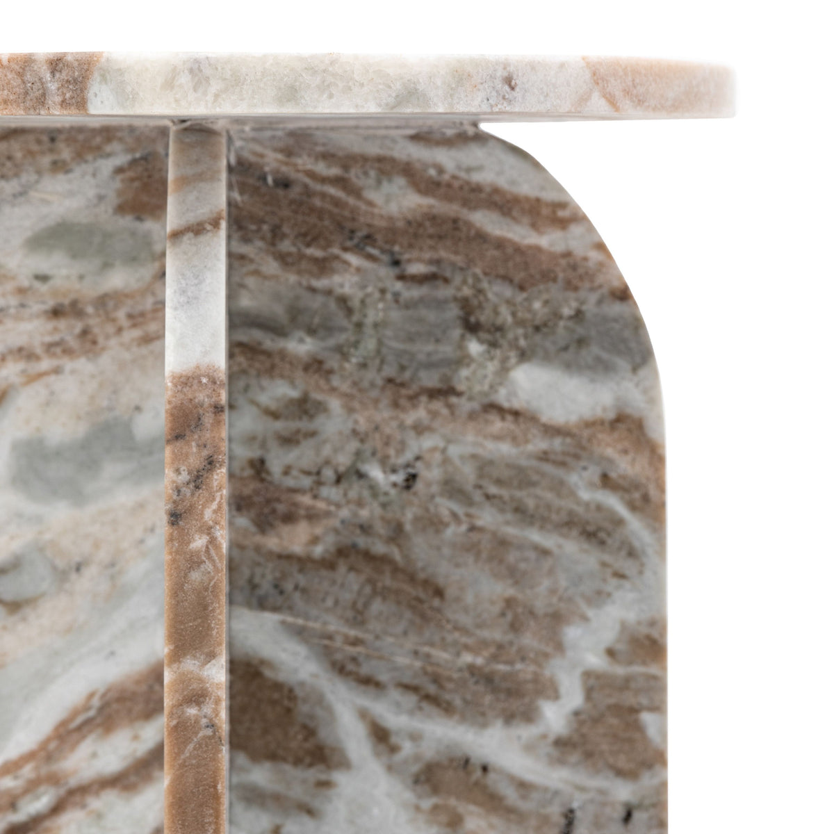 Farini Marble Side Table (Natural)