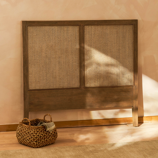 Chesterton Headboard Double - Bayur Wood, Natural