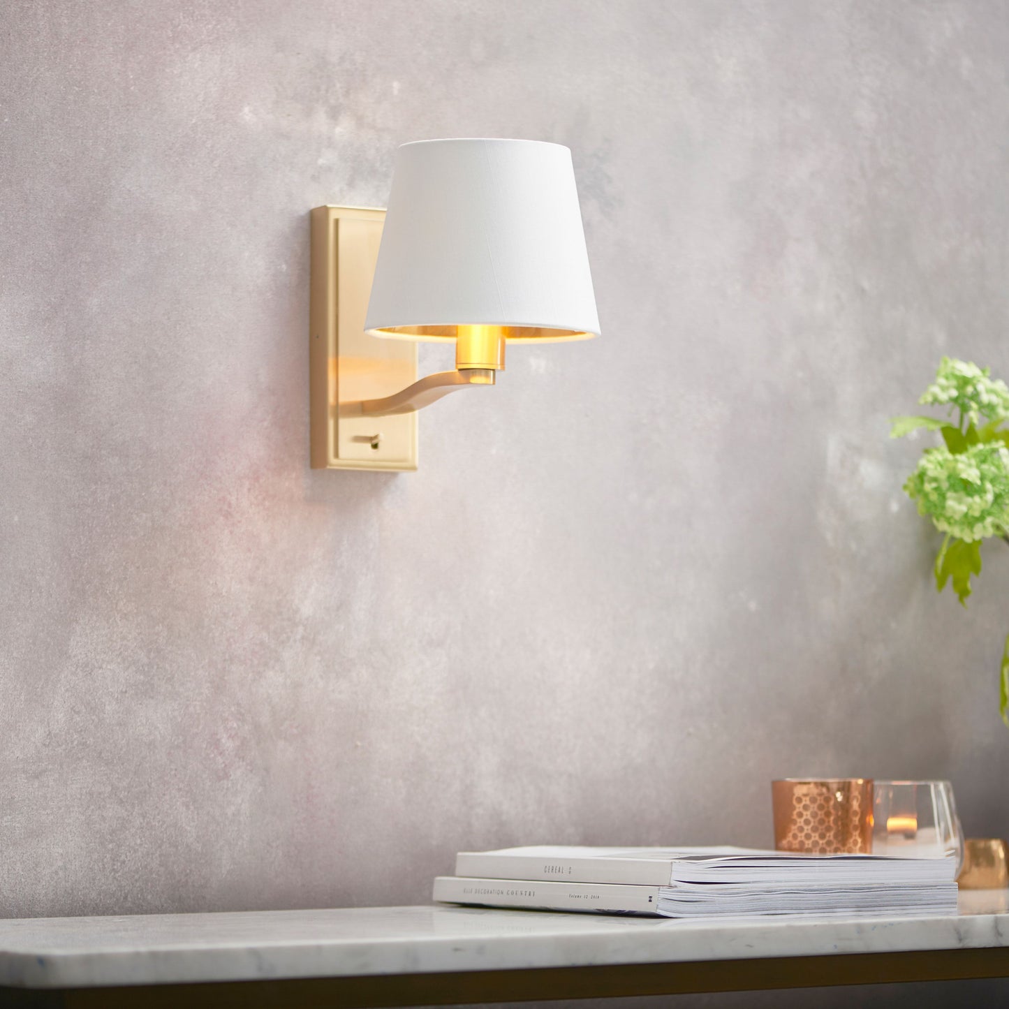 Brushed Gold Wall Light