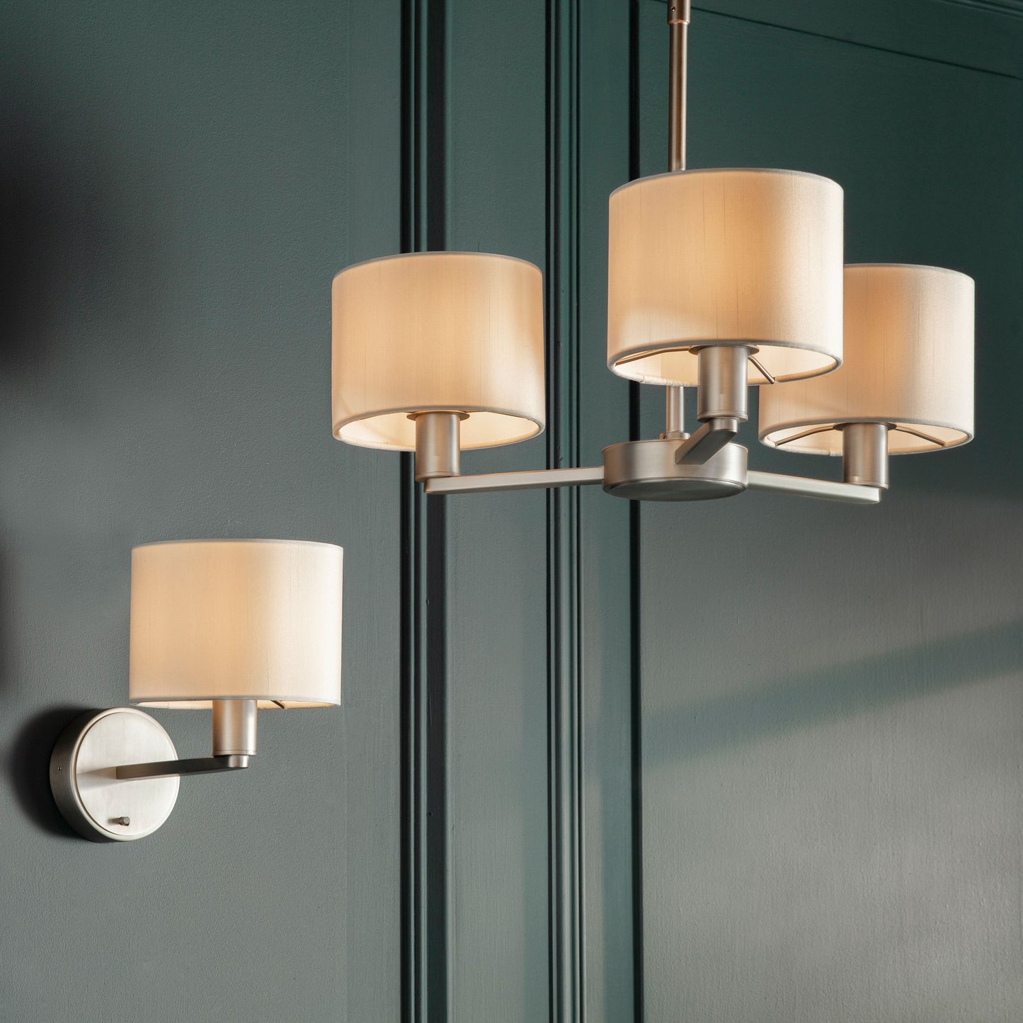 Dalton 3 Pendant Light (Matt Nickel)