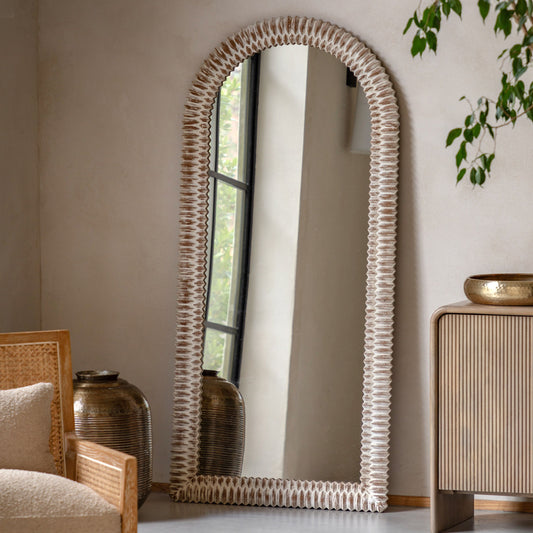 Wycombe Leaner Mirror (Whitewashed)