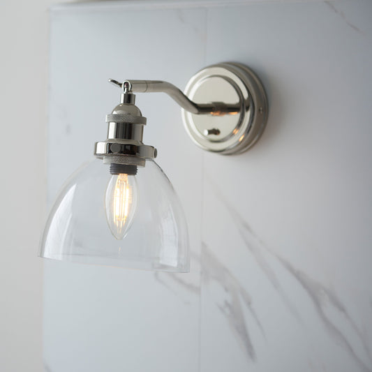 Baxter Wall Light (Bright Nickel)