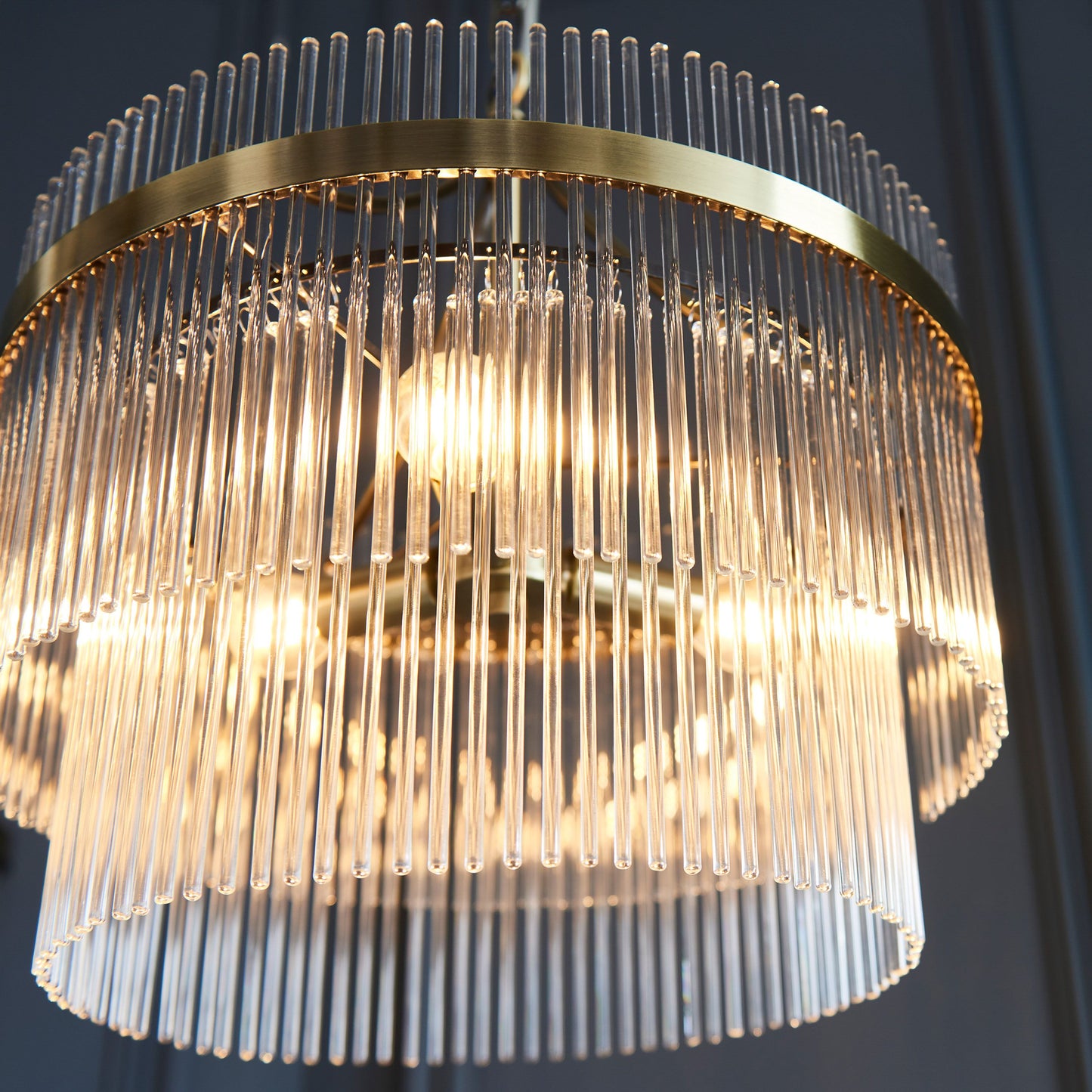 Menton 3 Pendant Light (Antique Brass)