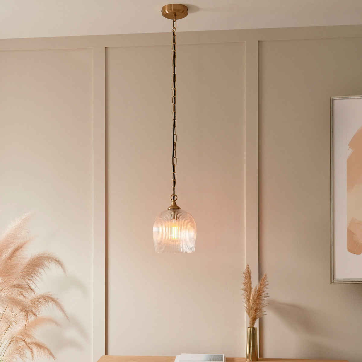 Holland Ribbed Pendant Light