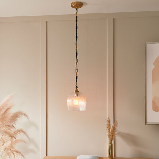 Holland Ribbed Pendant Light