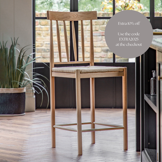 Hedley Bar Stool (Set of 2) (Natural)