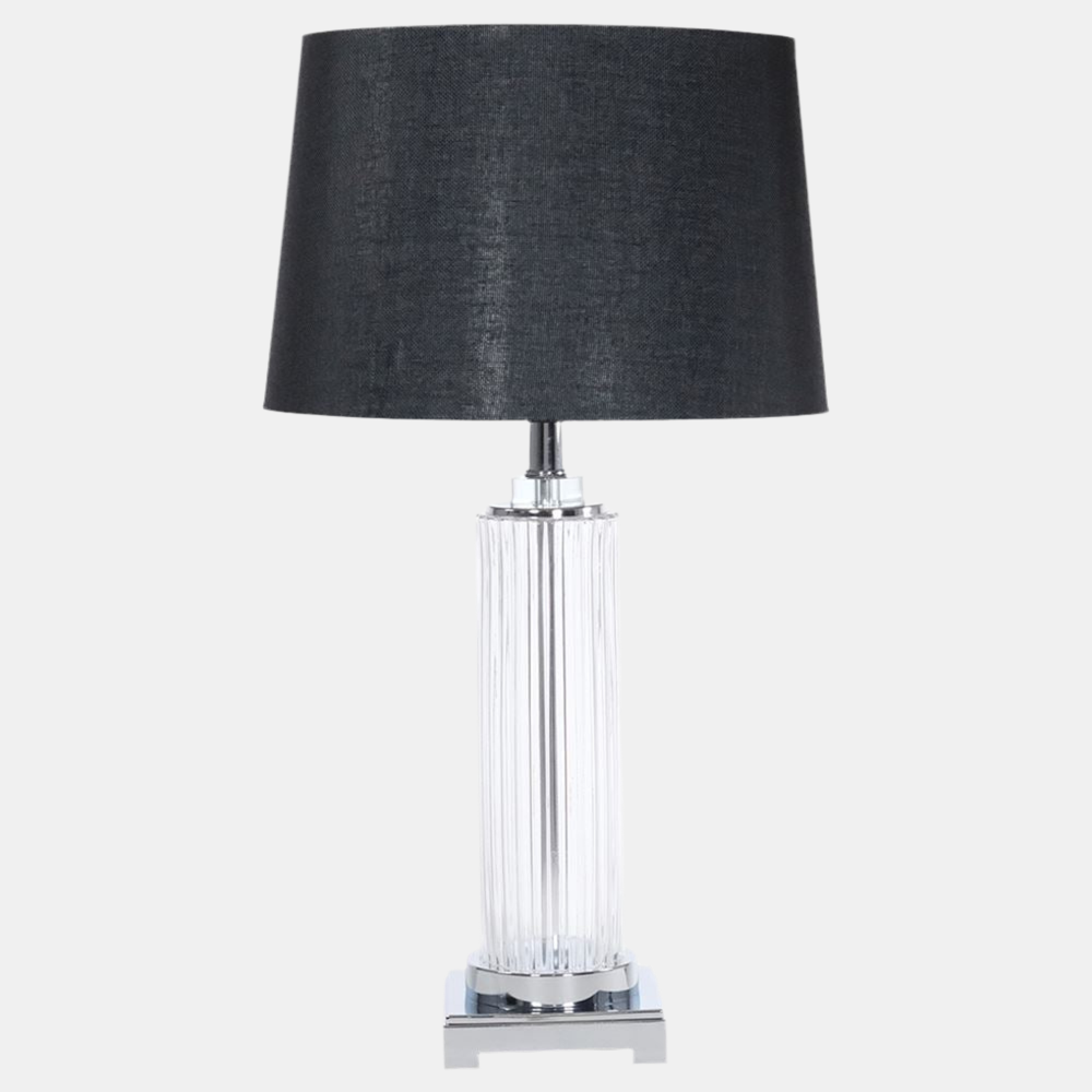 Hamilton Chrome Table Lamp (Black)