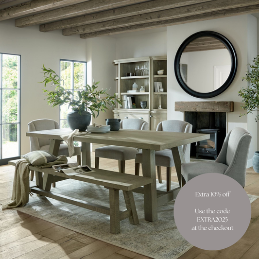 Walton Round Framed Mirror (120cm)