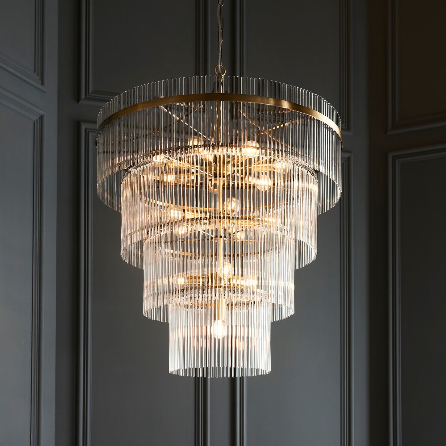 Menton 16 Pendant Light (Antique Brass)
