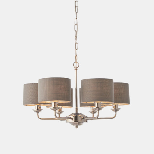 Galway Multi Arm Pendant Light (Nickel)