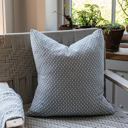 Grey Geometric Cushion (50x50cm)