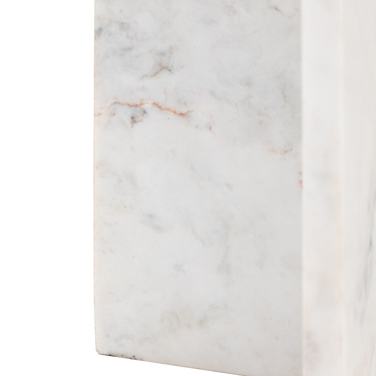 Farini Marble Side Table (White)