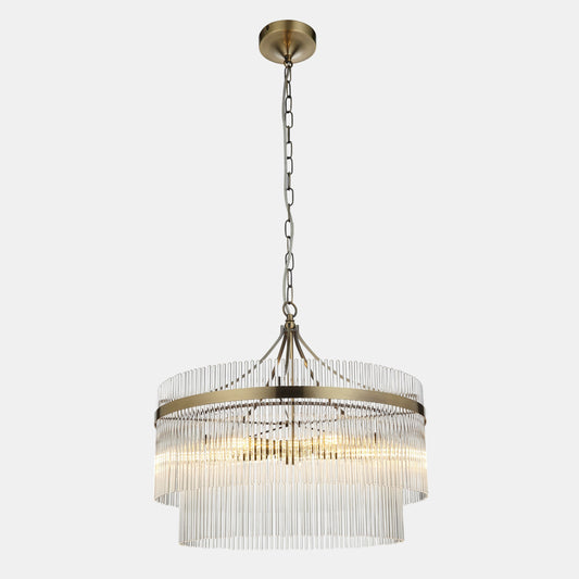 Menton 5 Pendant Light (Antique Brass)