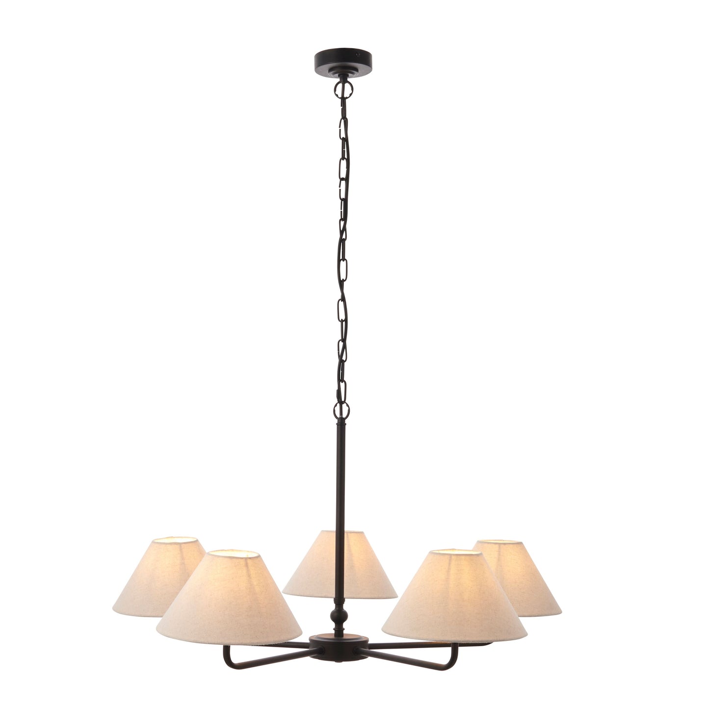 Prescott 5 Pendant Light (Matt Black)
