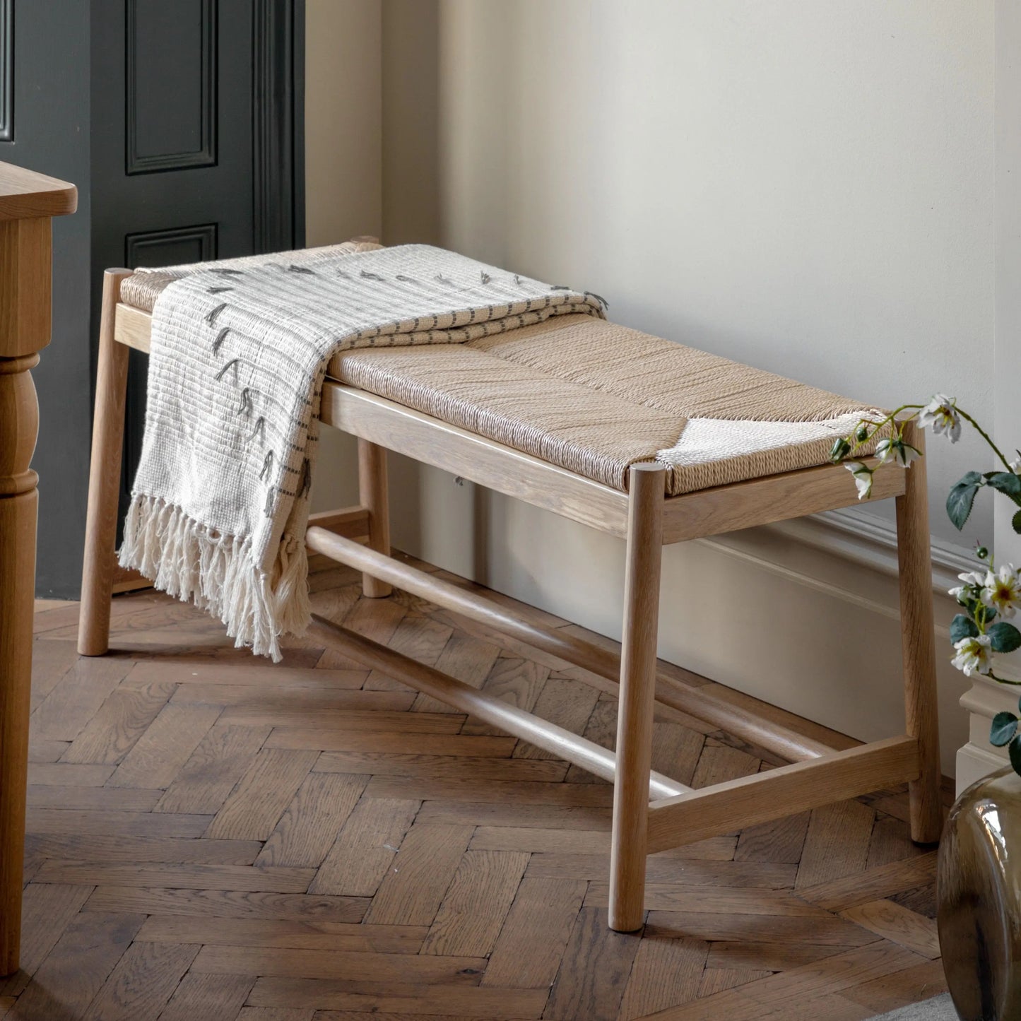 Hedley Rope Dining Bench (Natural)
