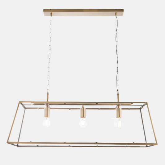 Hayes 3 Pendant Light (Antique Brass)