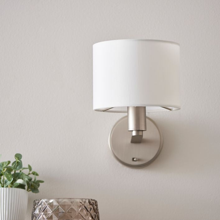 Matt Nickel Wall Light