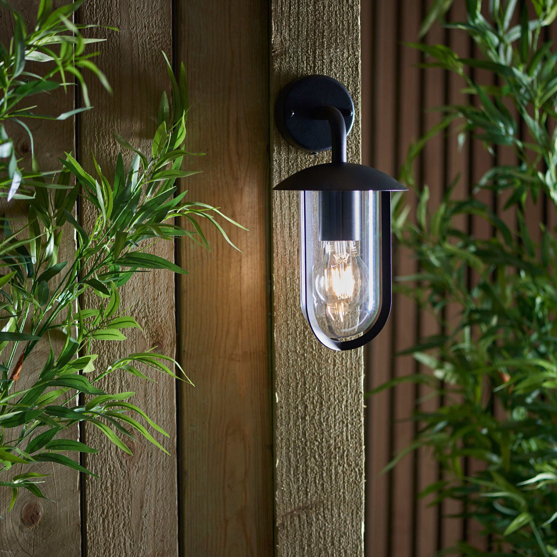 Black Outdoor Wall Light