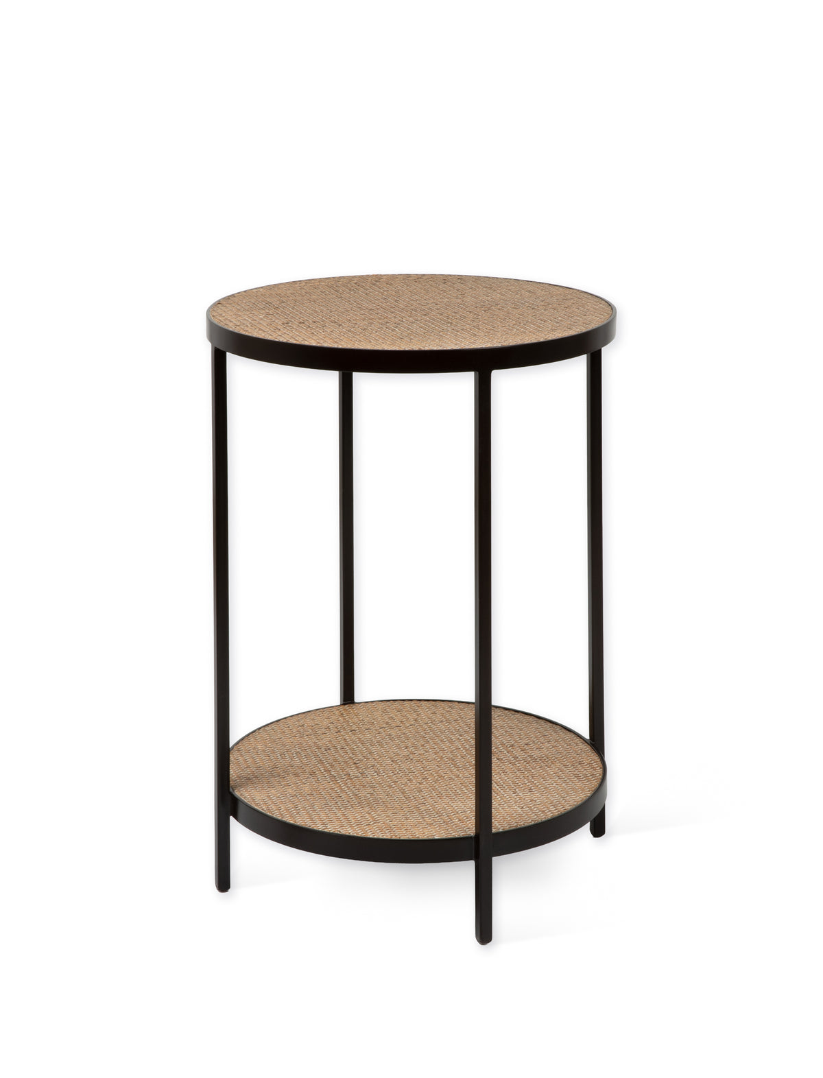 Chesterton Round Side Table - Iron, Black