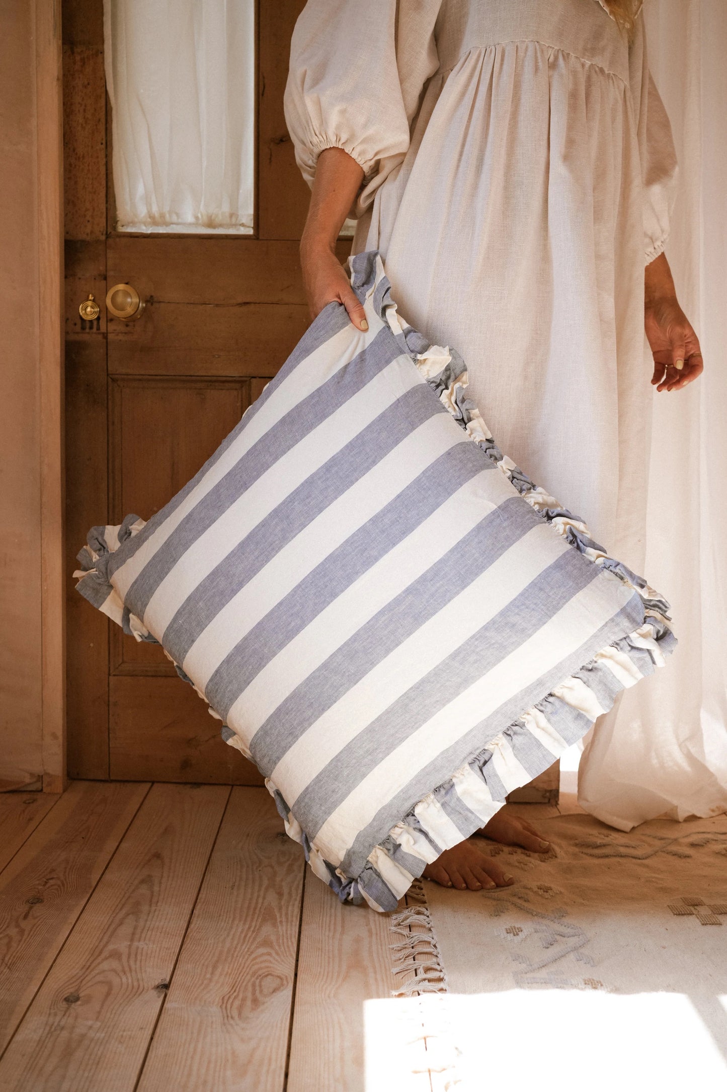 Capri Blue Cushion (60x60cm)