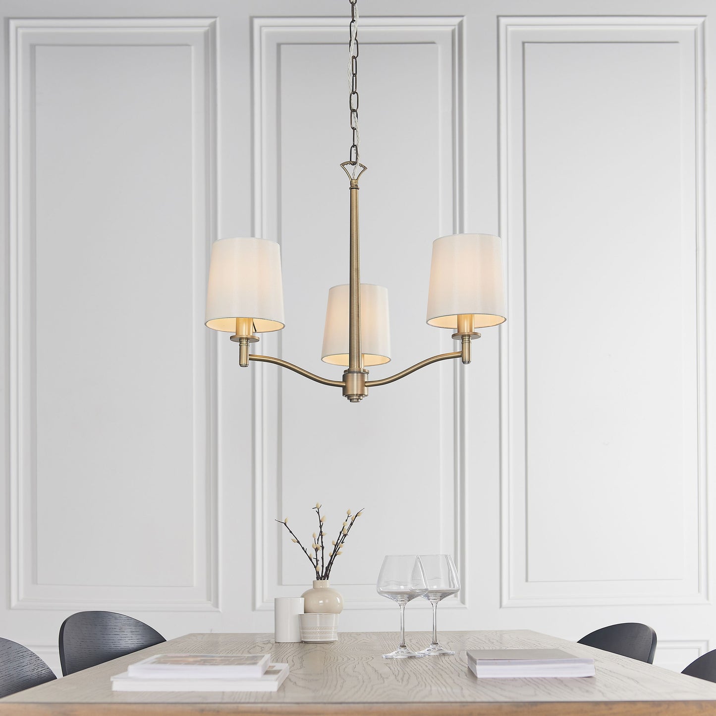 Colton 3 Pendant Light (Brass)