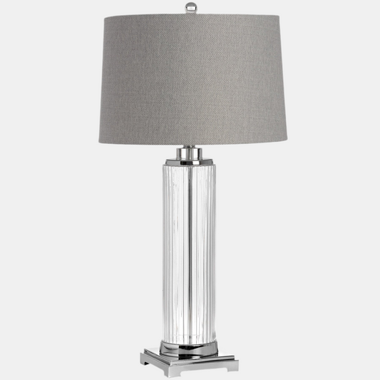 Hamilton Chrome Table Lamp (Grey)