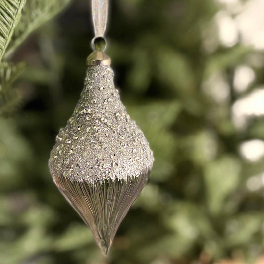 Glass Embellished Drop Tree Decoration