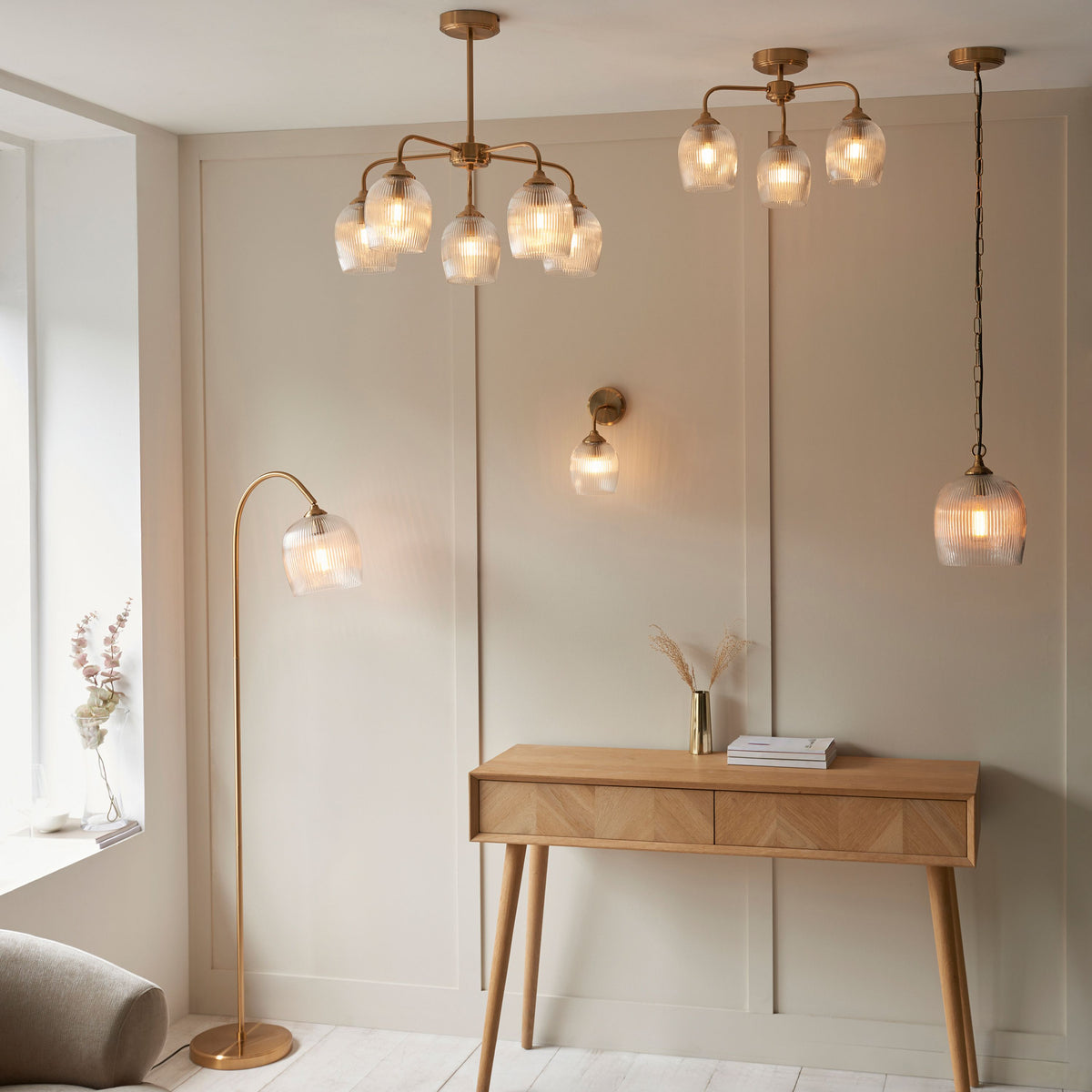 Holland Ribbed Pendant Light
